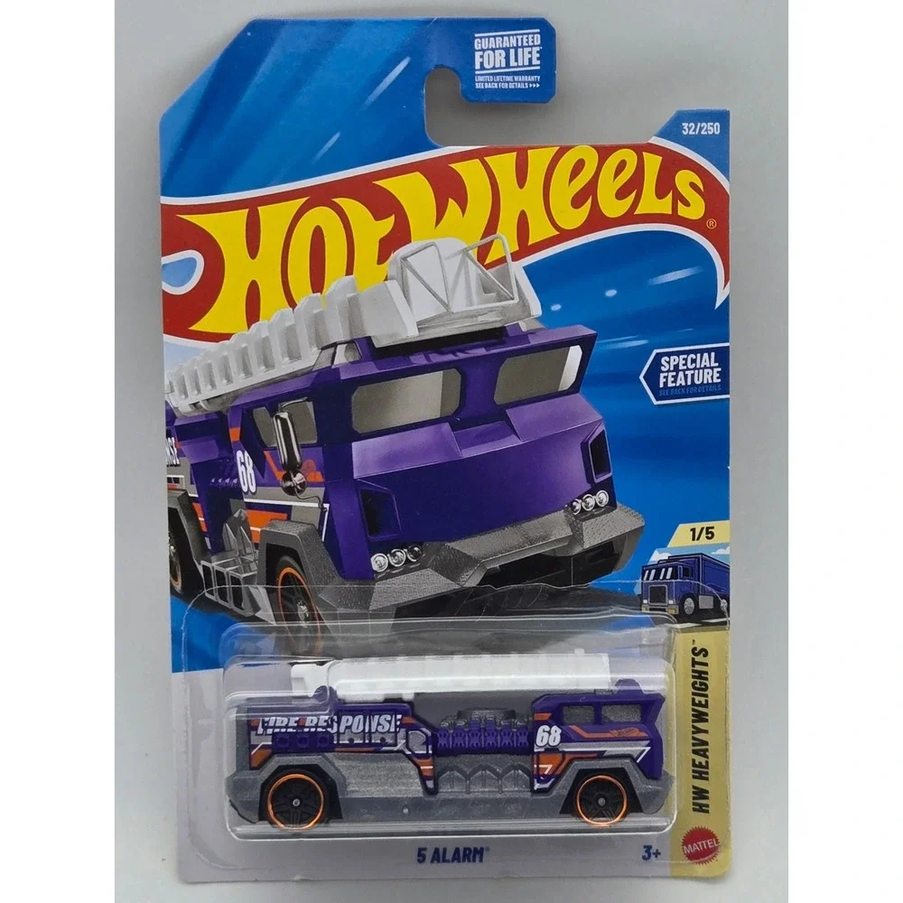 Hot Wheels 5 Alarm HW Heavyweights‎ Kids Unisex 1:64 Purple Fire Truck 32/250